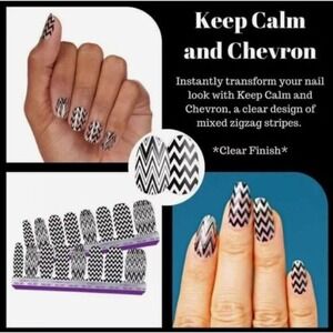 Color Street‎ | Keep Clam and Chevron | Nail Polish Stripes | NWT | SKU42v